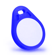 ASSA ABLOY Tear Shape Keyfob Blue Unique with UID - 100 tags