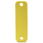 HID SlimFlex Tag 87x25mm yellow w 7mm hole - 100pcs